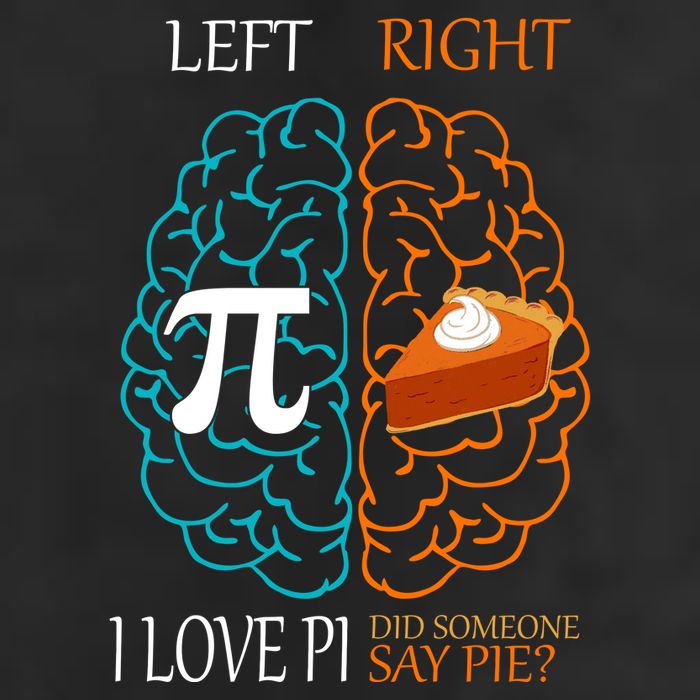 I Love Pi Did Someone Say Pie Brain Left Right Hat