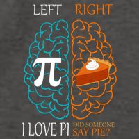 I Love Pi Did Someone Say Pie Brain Left Right Vector Backpack