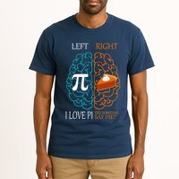 I Love Pi Did Someone Say Pie Brain Left Right Tall T-Shirt