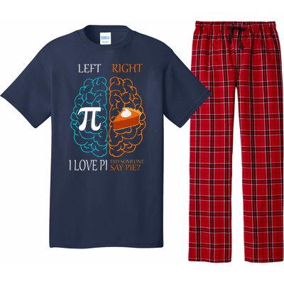 I Love Pi Did Someone Say Pie Brain Left Right Pajama Set