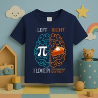I Love Pi Did Someone Say Pie Brain Left Right Toddler T-Shirt