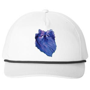 I Love Pomeranians Purple Pom Dog Snapback Five-Panel Rope Hat