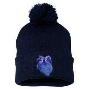 I Love Pomeranians Purple Pom Dog Pom Pom 12in Knit Beanie