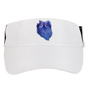 I Love Pomeranians Purple Pom Dog Adult Drive Performance Visor