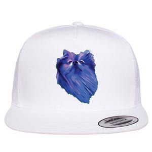 I Love Pomeranians Purple Pom Dog Flat Bill Trucker Hat