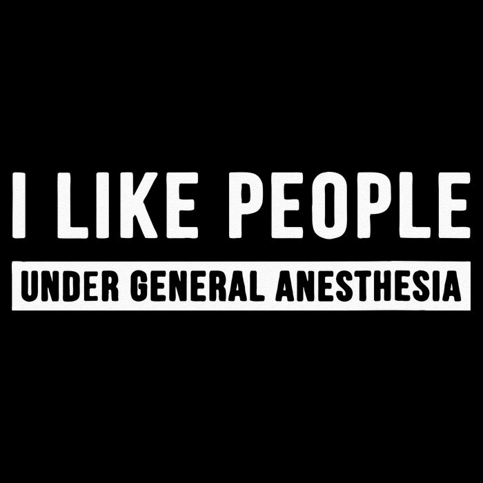 I Like People Under General Anesthesia Anesthesiology Impact Tech Backpack