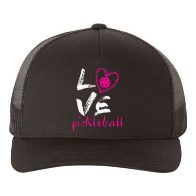 I Love Pickleball Funny Pickle Ball Tee for Player shirt Yupoong Adult 5-Panel Trucker Hat