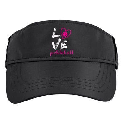 I Love Pickleball Funny Pickle Ball Tee for Player shirt Adult Drive Performance Visor