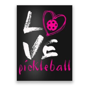 I Love Pickleball Funny Pickle Ball Tee for Player shirt Poster