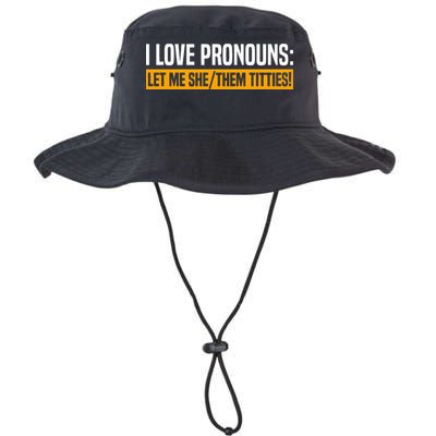 I Love Pronouns Let Me She Them Titties Bucket Hat