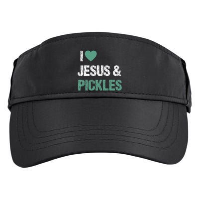 I Love Pickles & Jesus Funny Quote Saying Humor Adult Drive Performance Visor