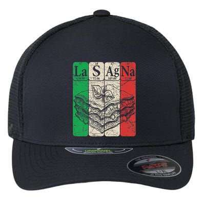 Italian Lasagna Periodic Table Elements Italian Flag Lasagna Flexfit Unipanel Trucker Cap