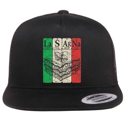 Italian Lasagna Periodic Table Elements Italian Flag Lasagna Flatbill Hat