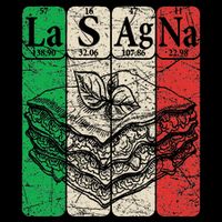 Italian Lasagna Periodic Table Elements Italian Flag Lasagna 16 in Basic Backpack