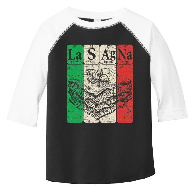 Italian Lasagna Periodic Table Elements Italian Flag Lasagna Toddler Fine Jersey T-Shirt