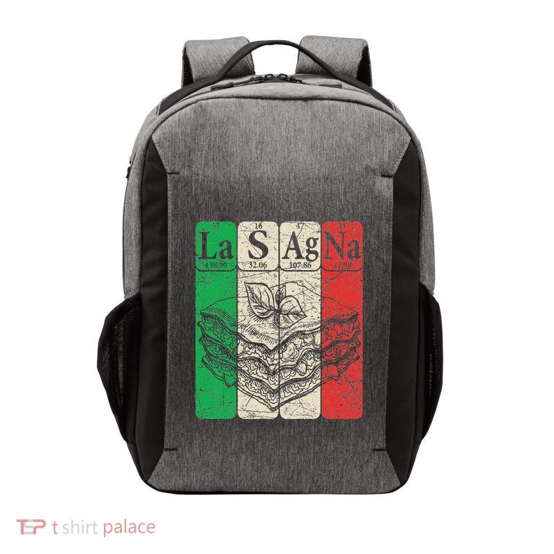 Italian Lasagna Periodic Table Elements Italian Flag Lasagna Vector Backpack