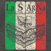 Italian Lasagna Periodic Table Elements Italian Flag Lasagna Vector Backpack
