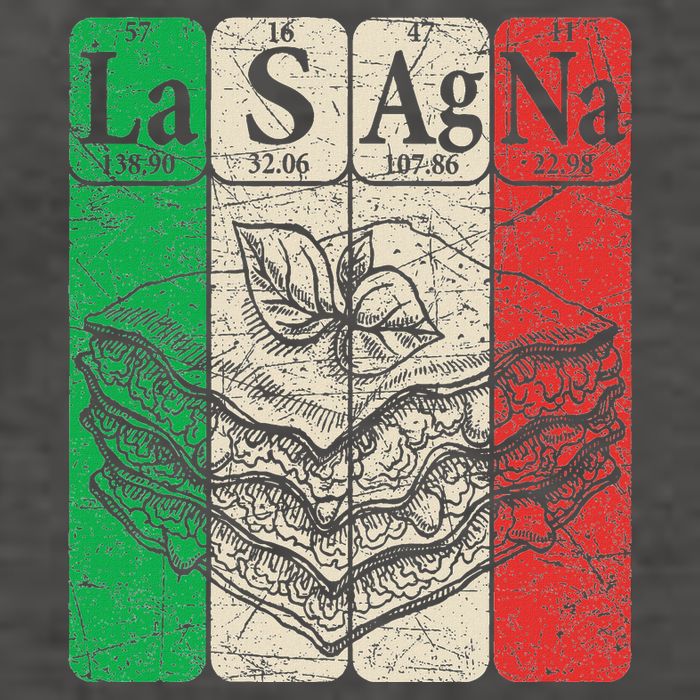 Italian Lasagna Periodic Table Elements Italian Flag Lasagna Vector Backpack
