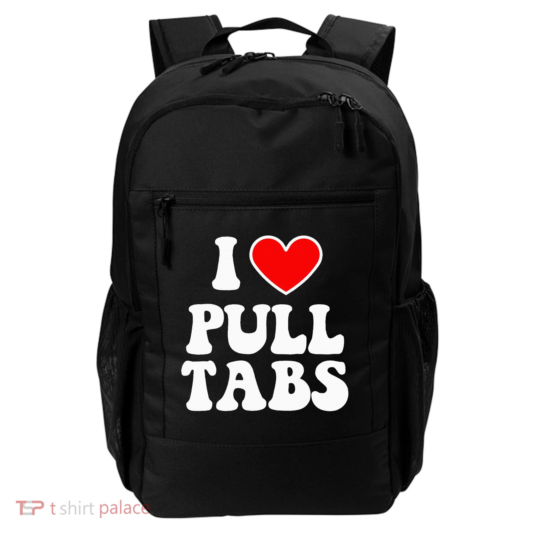 I Love Pull Tabs Bar Games Tavern Gambling Daily Commute Backpack