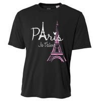 I Love Paris Eiffel Tower France French Souvenir Cooling Performance Crew T-Shirt