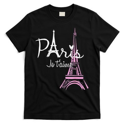 I Love Paris Eiffel Tower France French Souvenir T-Shirt