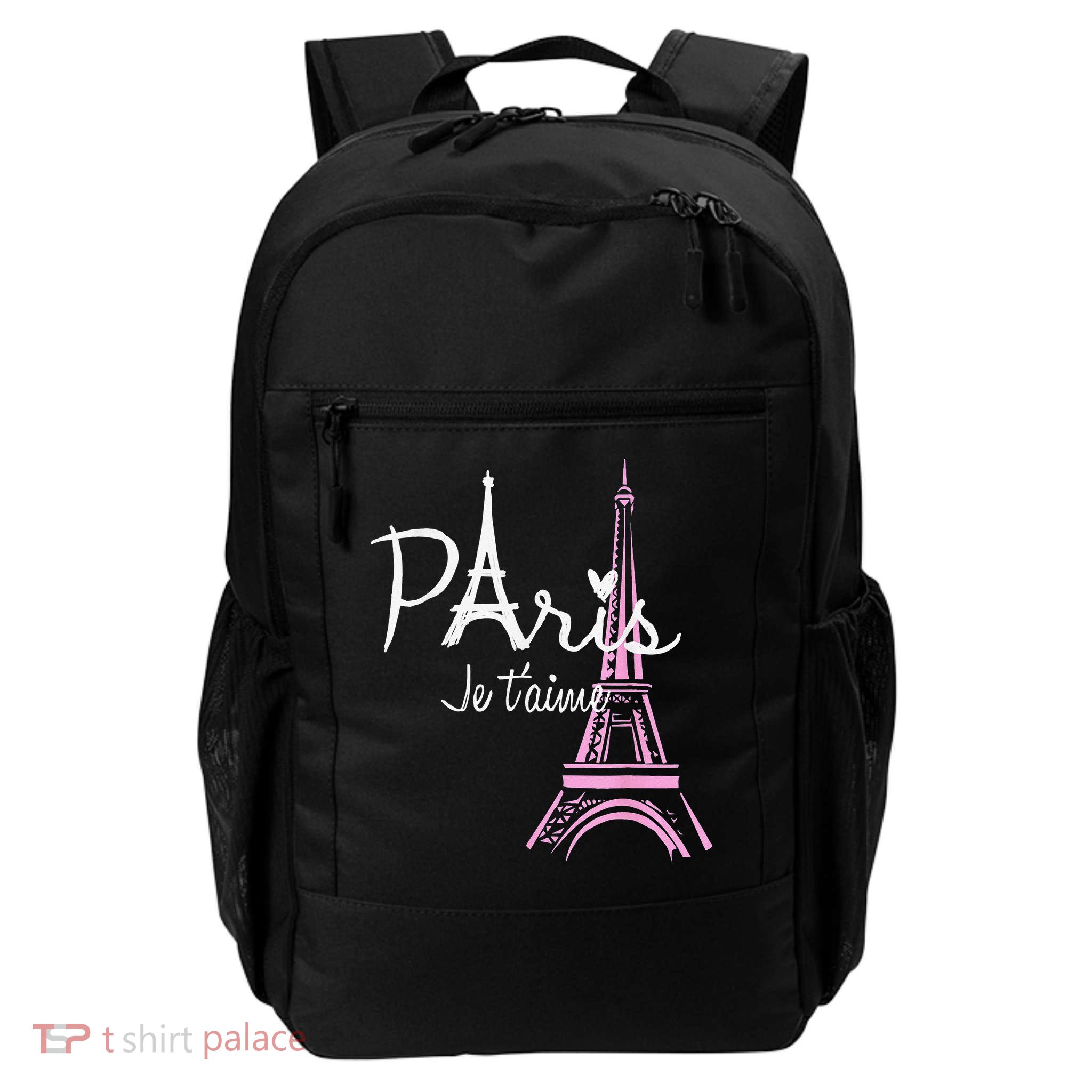 I Love Paris Eiffel Tower France French Souvenir Backpack