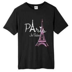 I Love Paris Eiffel Tower France French Souvenir Tall Fusion ChromaSoft Performance T-Shirt