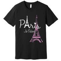 I Love Paris Eiffel Tower France French Souvenir Premium T-Shirt