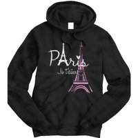 I Love Paris Eiffel Tower France French Souvenir Tie Dye Hoodie