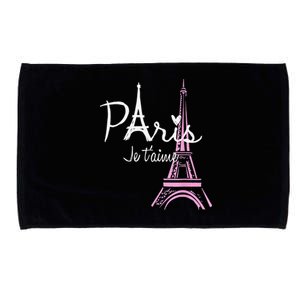 I Love Paris Eiffel Tower France French Souvenir Microfiber Hand Towel