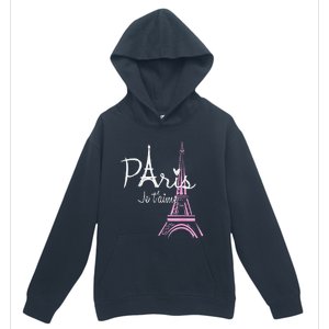 I Love Paris Eiffel Tower France French Souvenir Urban Pullover Hoodie