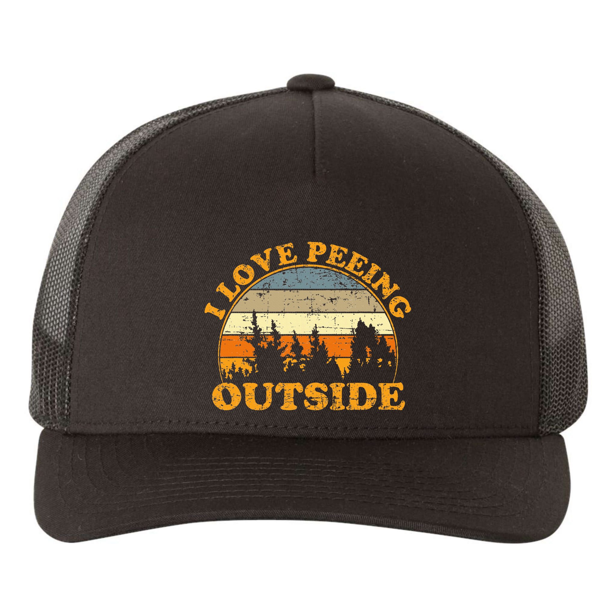 I Love Peeing Outside Yupoong Adult 5-Panel Trucker Hat
