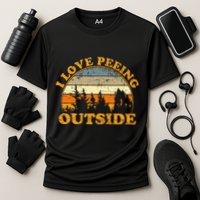 I Love Peeing Outside Cooling Performance Crew T-Shirt