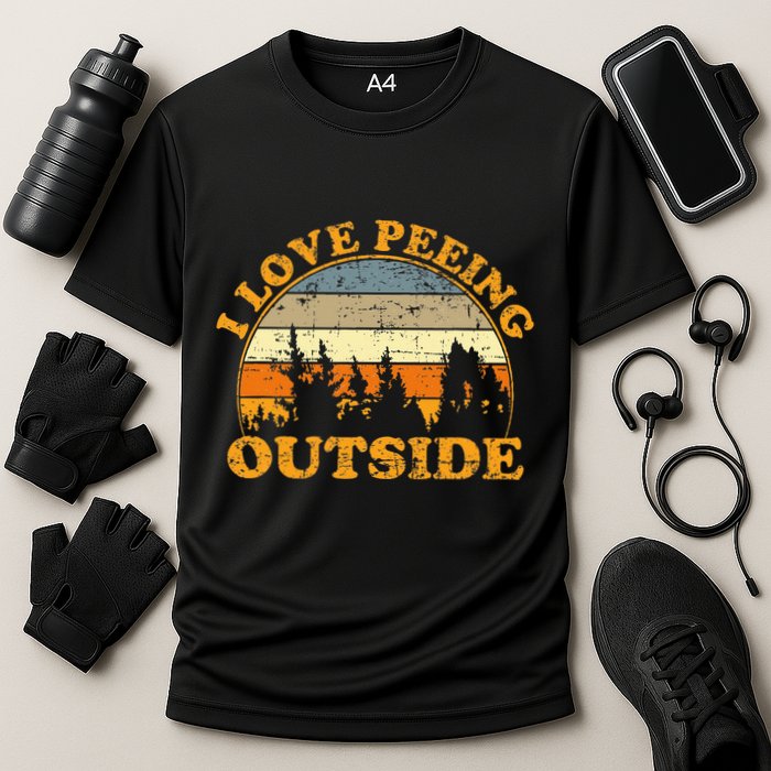 I Love Peeing Outside Cooling Performance Crew T-Shirt