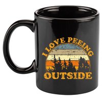 I Love Peeing Outside 11oz C Handle Ceramic Mug