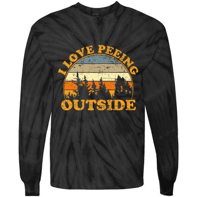 I Love Peeing Outside Tie-Dye Long Sleeve Shirt