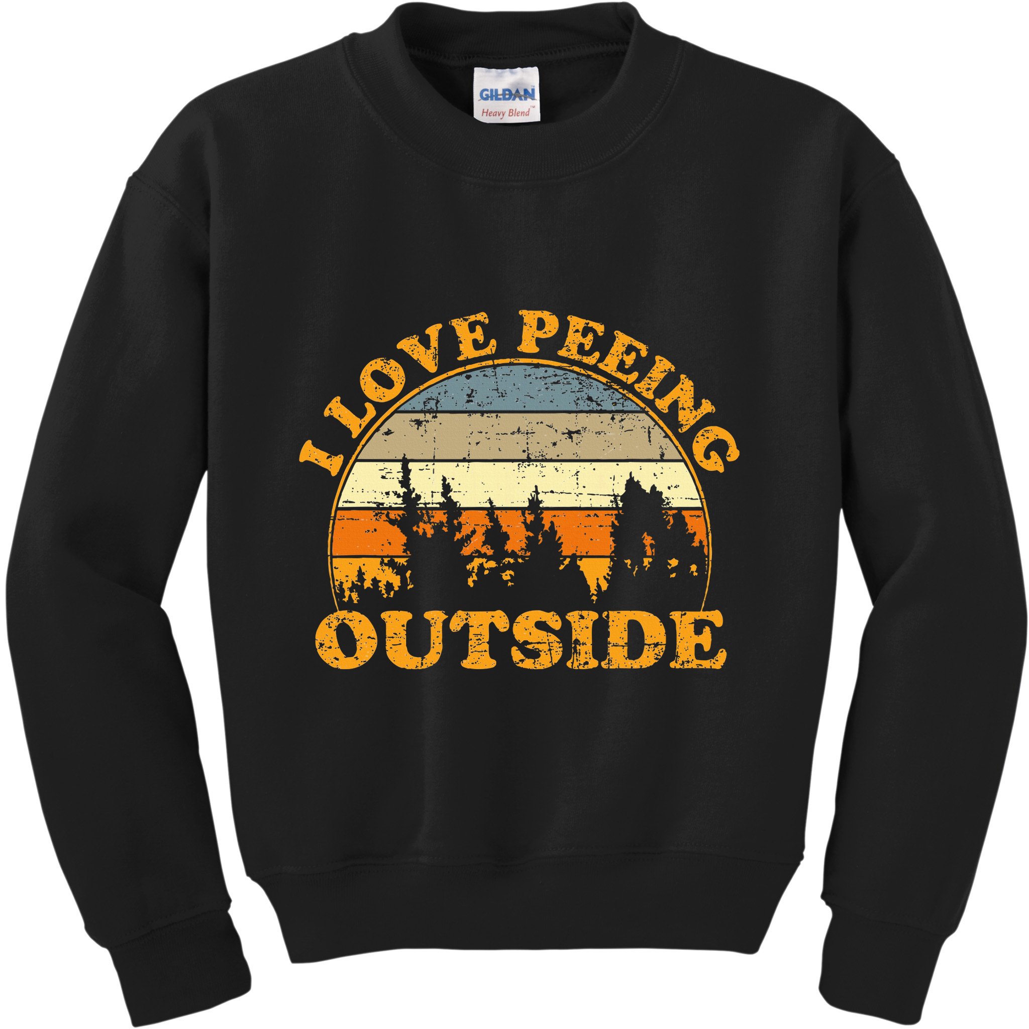 I Love Peeing Outside Kids Sweatshirt