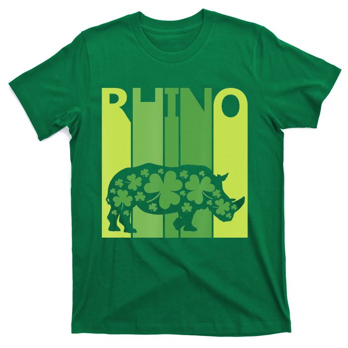 Irish Lucky Rhino Animal St Patrick's Day T-Shirt