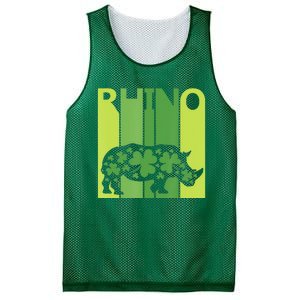 Irish Lucky Rhino Animal St Patrick's Day Mesh Reversible Basketball Jersey Tank