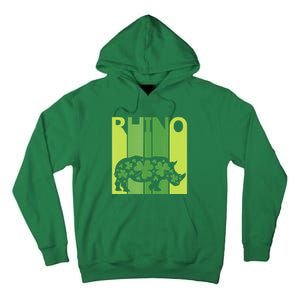 Irish Lucky Rhino Animal St Patrick's Day Tall Hoodie