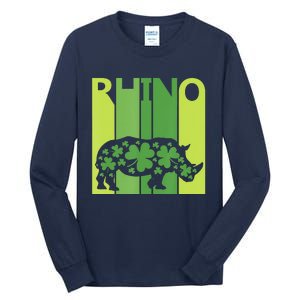 Irish Lucky Rhino Animal St Patrick's Day Tall Long Sleeve T-Shirt