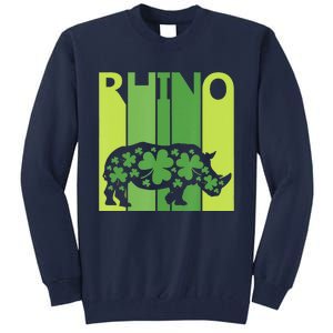 Irish Lucky Rhino Animal St Patrick's Day Tall Sweatshirt