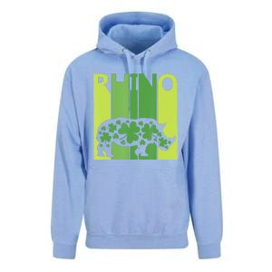 Irish Lucky Rhino Animal St Patrick's Day Unisex Surf Hoodie