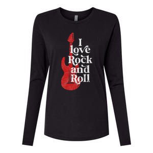 I Love Rock And Roll Womens Cotton Relaxed Long Sleeve T-Shirt