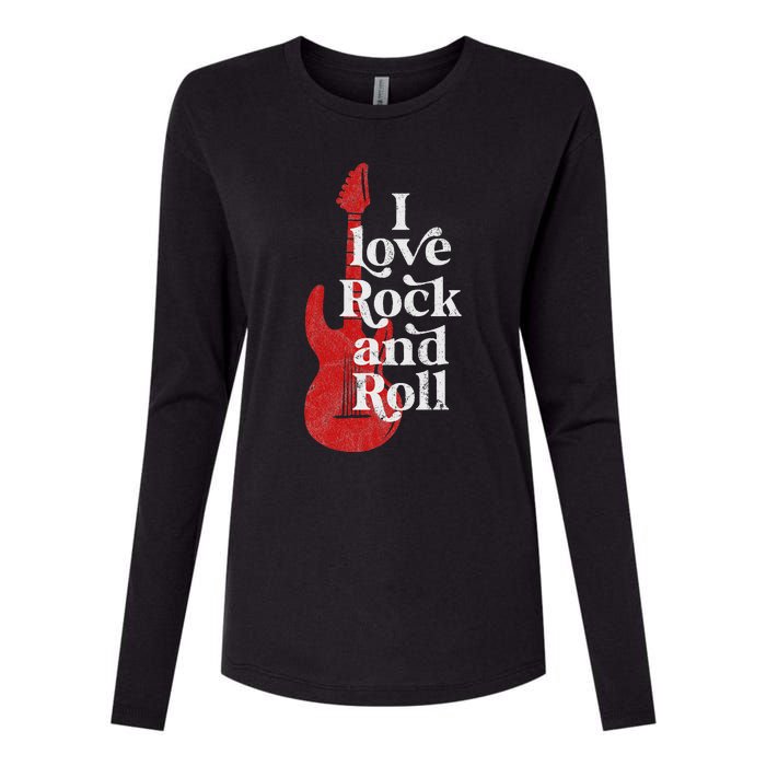 I Love Rock And Roll Womens Cotton Relaxed Long Sleeve T-Shirt