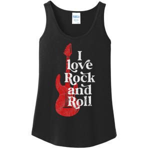 I Love Rock And Roll Ladies Essential Tank