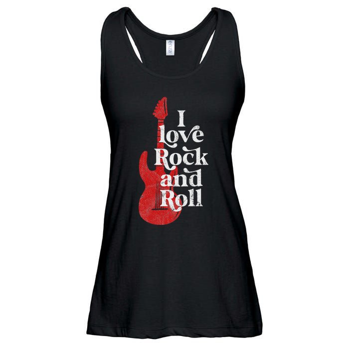 I Love Rock And Roll Ladies Essential Flowy Tank