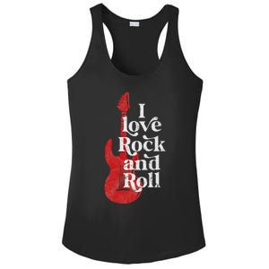 I Love Rock And Roll Ladies PosiCharge Competitor Racerback Tank