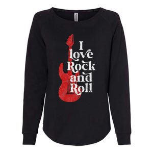 I Love Rock And Roll Womens California Wash Sweatshirt