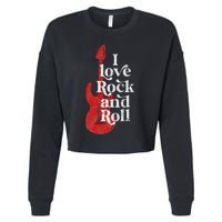 I Love Rock And Roll Cropped Pullover Crew